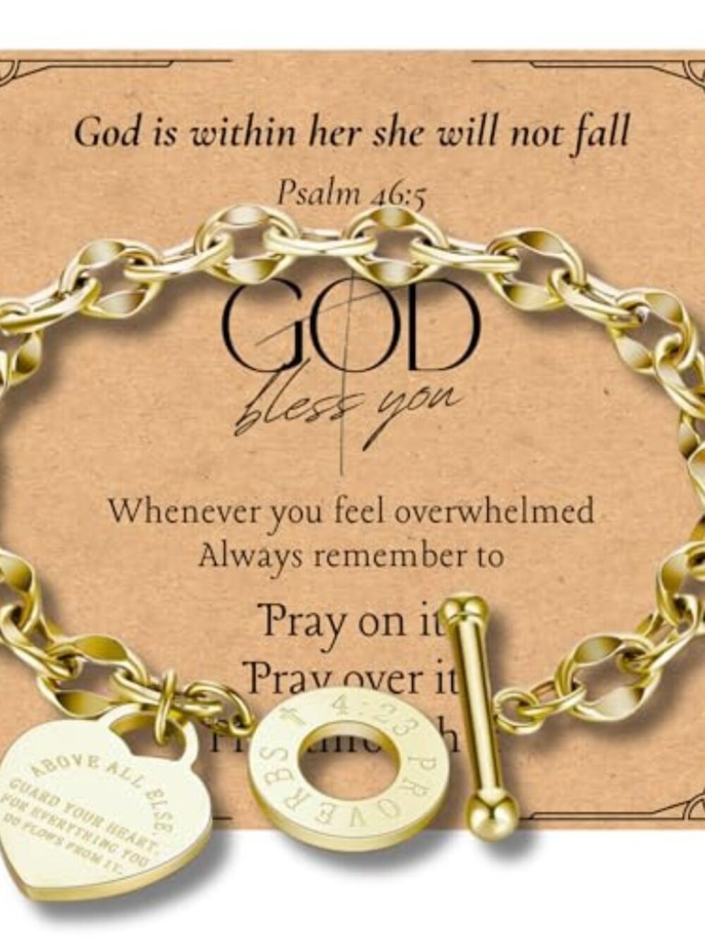 Cross Bracelet for Women – Christian Bible Verse Bracelet